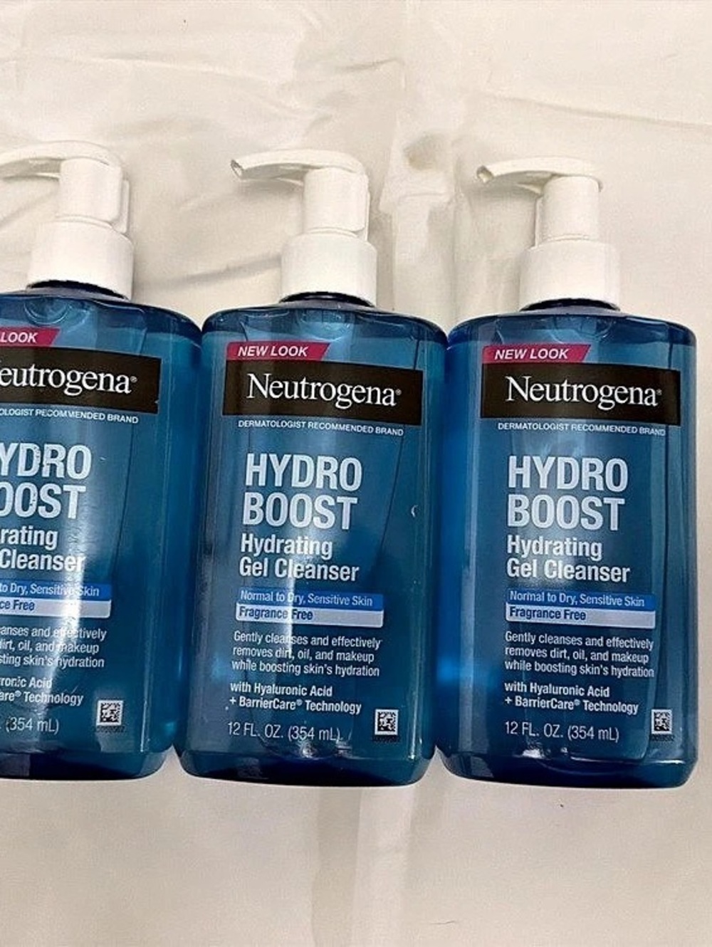 Neutrogena Hydro Boost Hydrating Gel Cleanser 3-Pack 12 oz each